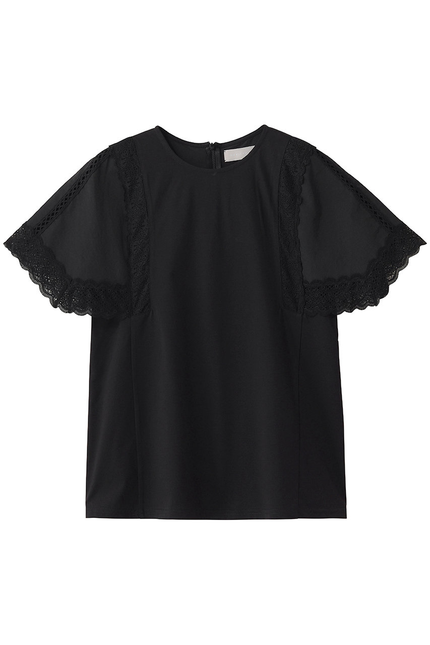 マリリンムーン/MARILYN MOONのレースハンカチーフスリーブトップス(ブラック/4262-172)