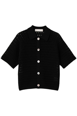 マリリンムーン/MARILYN MOONのクロシェポロニットカーディガン(110300/110303)