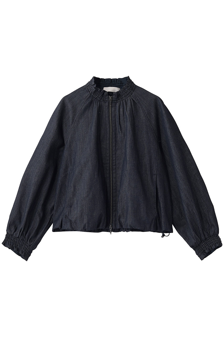 マリリンムーン/MARILYN MOONの【予約販売】デニムフリルブルゾン(インディゴネイビー/4263-145)