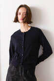 コットンカシミヤビジューカーディガン