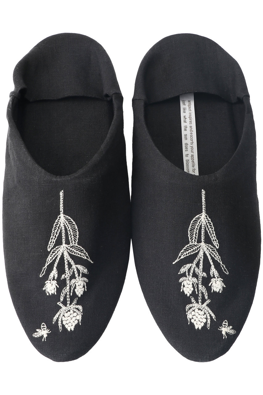 Antipast アンティパスト バブーシュ ブラック アイボリー を特定のアスリートの人に提案できます 異種目アスリート間有効アイテム情報共有