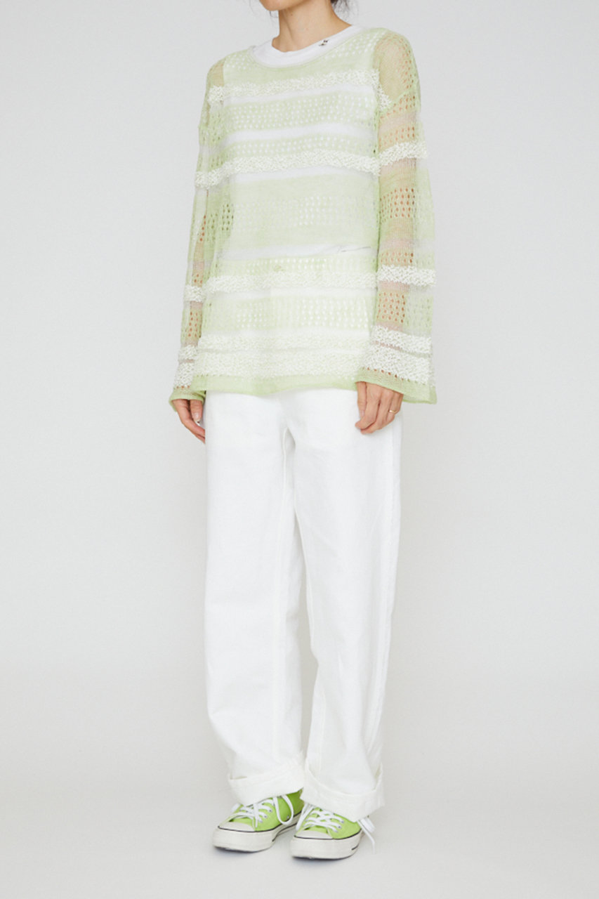 ANTIPAST(アンティパスト)｜ニットプルオーバー/ライム の通販 ｜長袖 