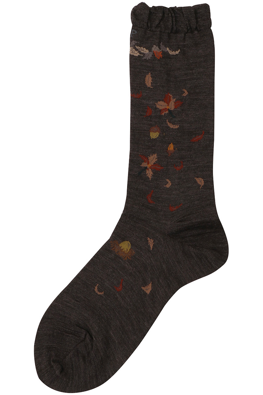 ANTIPAST WIND AND ACORN TREE ソックス (ダークブラウン, F) アンティパスト ELLE SHOP ANTIPAST WIND AND ACORN TREE ソックス (ダークブラウン, F) アンティパスト ELLE SHOP