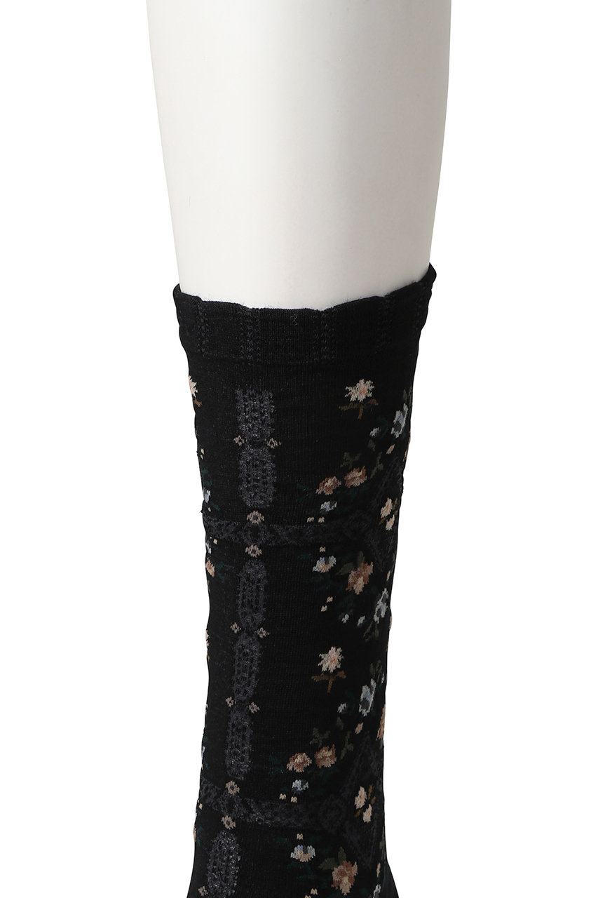 ANTIPAST(アンティパスト)｜ローズ ウォールソックス/ブラック の通販