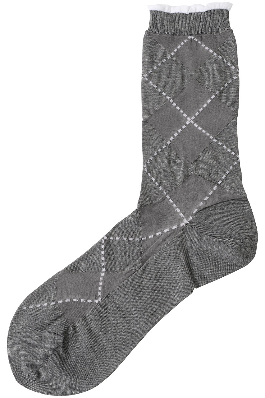 アンティパスト/ANTIPASTのシースルーアーガイルソックス(グレー/AM-15B)