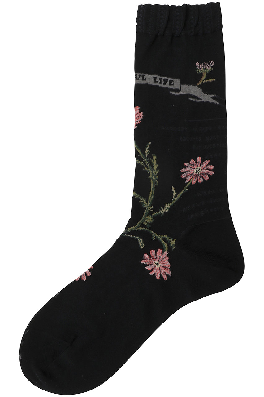 アンティパスト/ANTIPASTのマーガレットソックス(ブラック/AM-816)