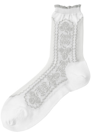 アンティパスト/ANTIPASTのシアーフラワーソックス