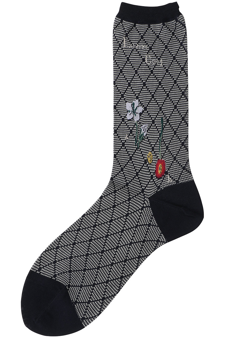 アンティパスト/ANTIPASTのチェリーダイアモンドソックス(ネイビー/AM-818)