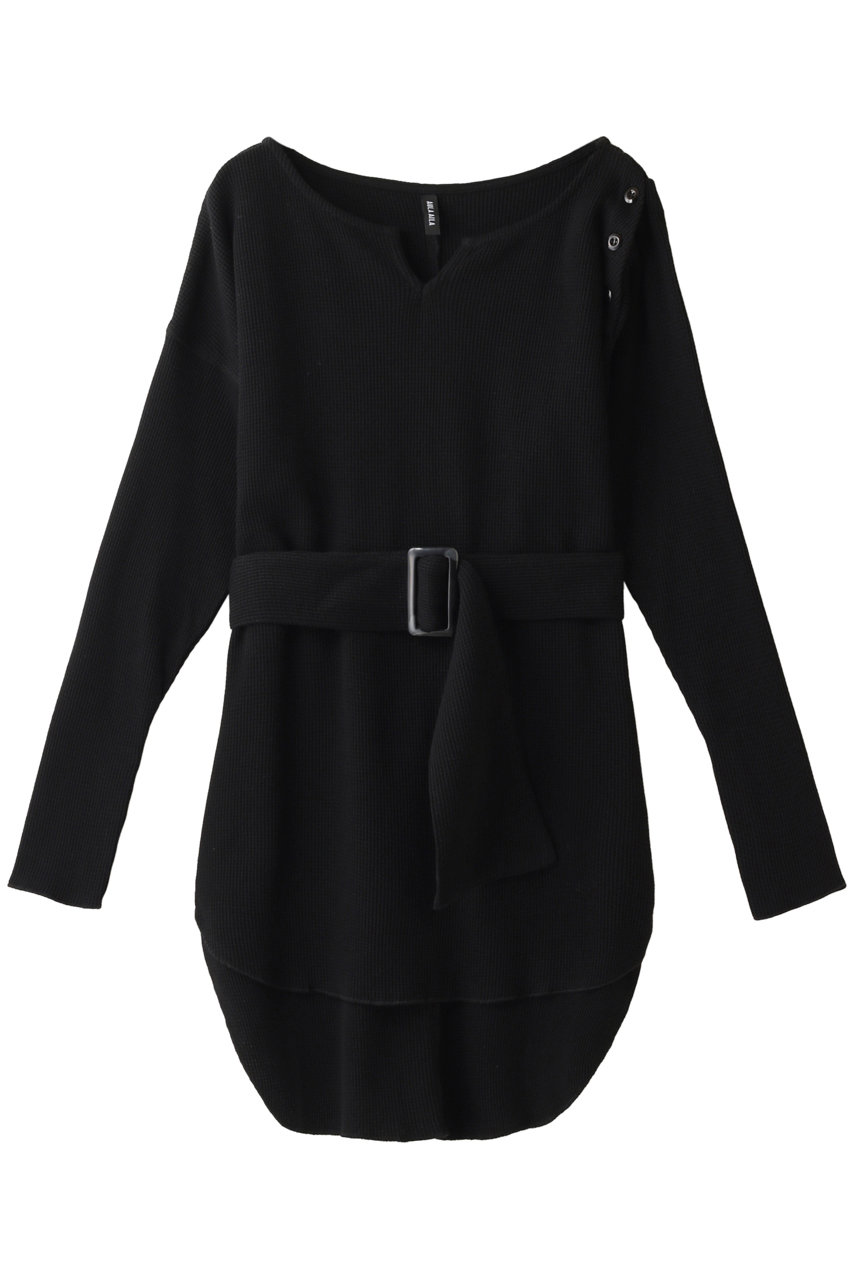 SALE 【30%OFF】 AULA アウラ 【AULA AILA】キーネックサーマルプルオーバー ブラック