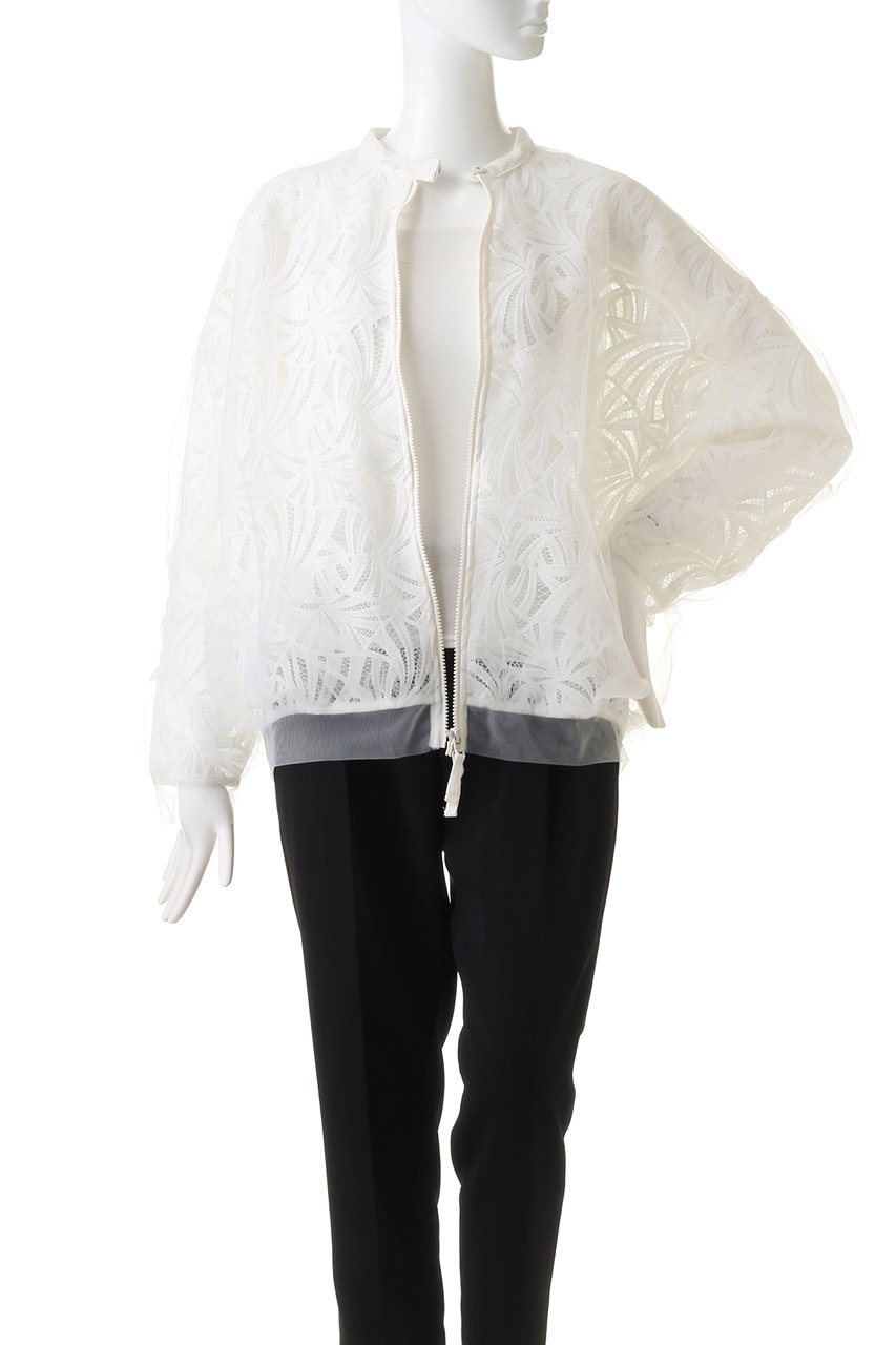 新品 AULA AILA チュールレイヤードレースブルゾン