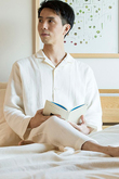 【MEN】綾Wガーゼメンズパジャマ