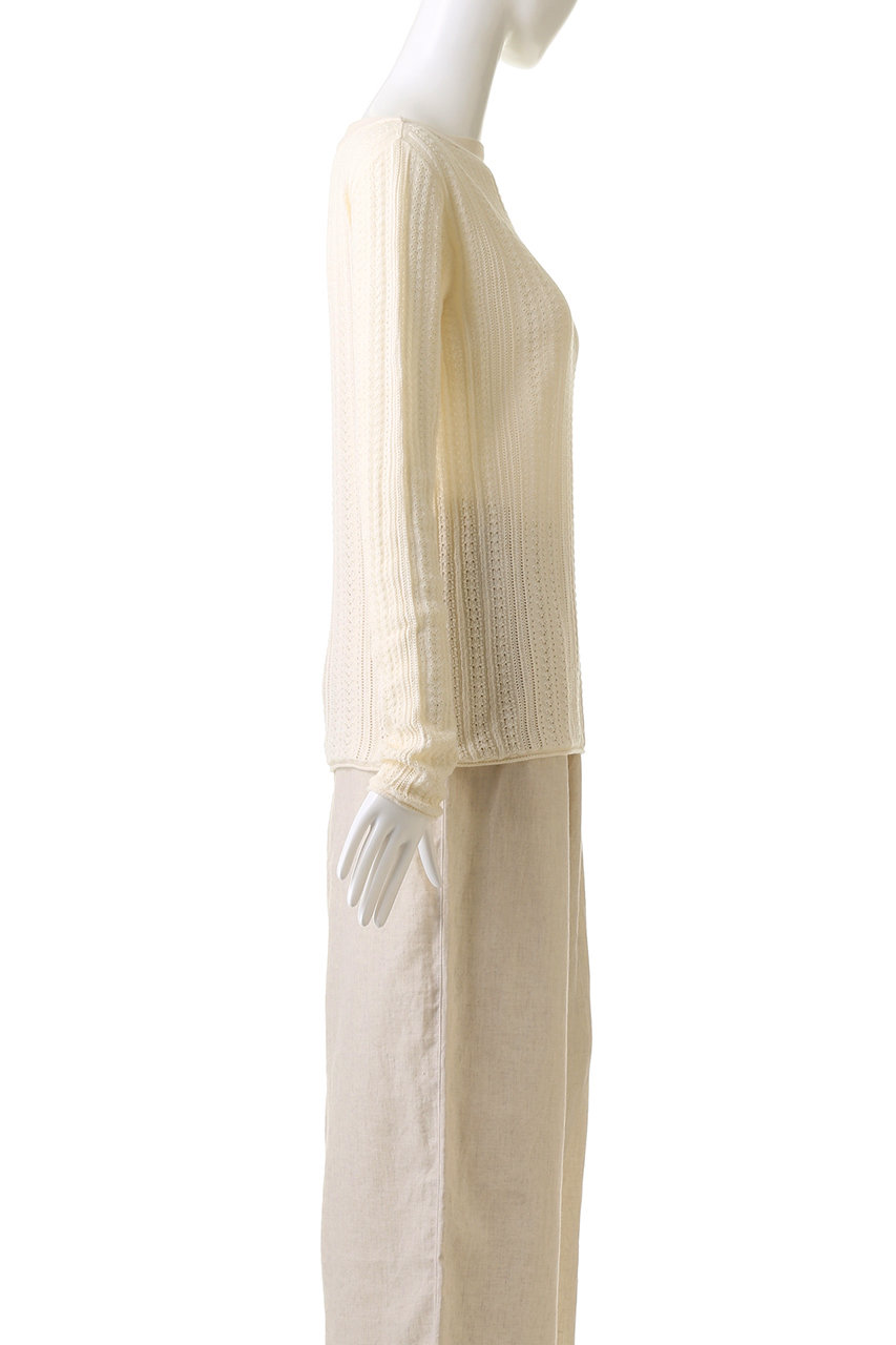 PRISTINE(プリスティン)｜和紙コットンシルク透かし編みPO