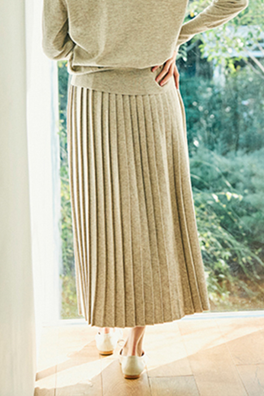 PRISTINEレディースヤク混膝丈スカート PRISTINEレディースヤク混膝丈スカート