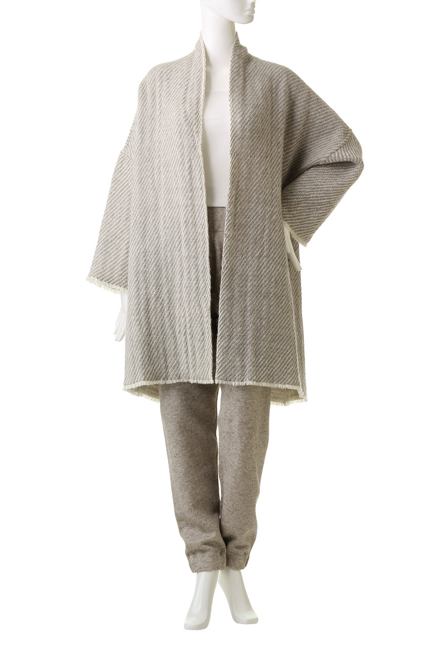 PRISTINE(プリスティン)｜ウールアルパカツイル二重織ガウン