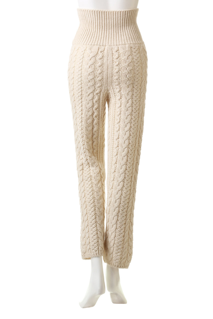 PRISTINE(プリスティン)｜アルパカケ－ブルパンツ/ナチュラル の通販