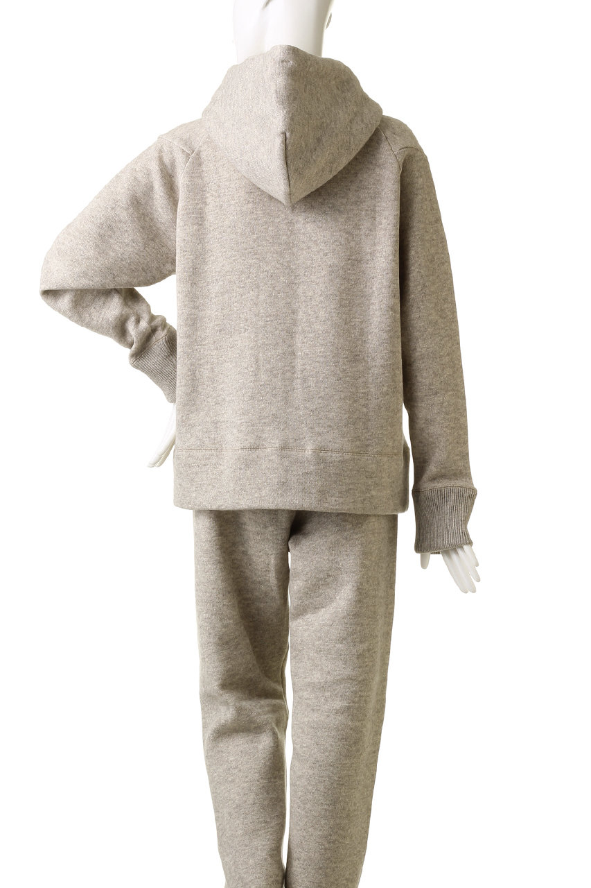 プリスティン オーガニックコットン ヤク バルーンジャケット 裏起毛 PRISTINE(プリスティン)｜ヤク裏毛ZIPUPパーカー/グレー の