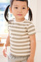 【KIDS】Ｒｅ－ＣＯＴＴＯＮ斜行天竺ボーダーＴシャツ プリスティン/PRISTINE