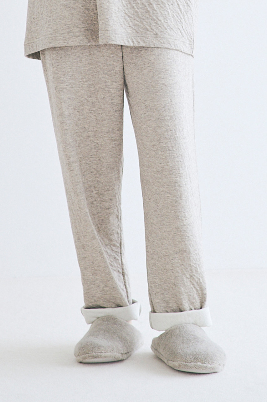 PRISTINE(プリスティン)｜ヤクフェイクファールームシューズ/グレー の