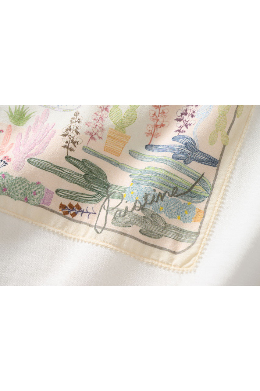 PRISTINE(プリスティン)｜cactus flowerTシャツ/ホワイト の通販 