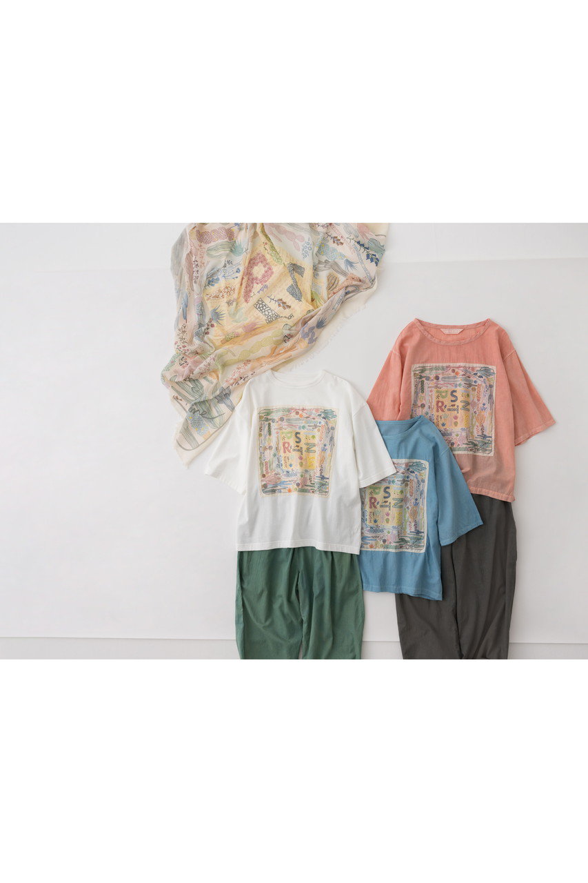 PRISTINE(プリスティン)｜cactus flowerTシャツ/ホワイト の通販 