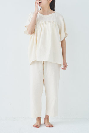 プリスティン/PRISTINEの追撚Wガーゼパジャマ(111000/111001)