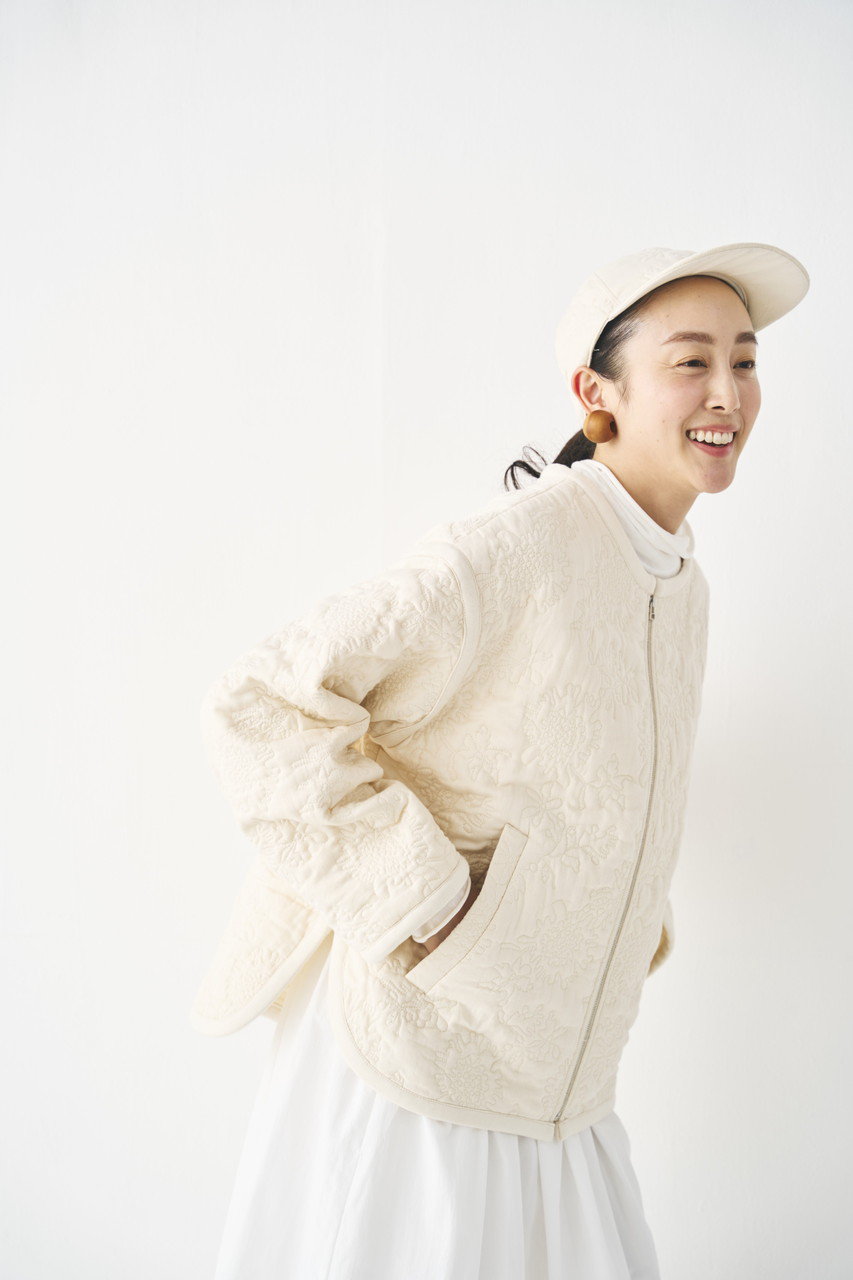 PRISTINE(プリスティン)｜フラワーキルトノーカラージャケット