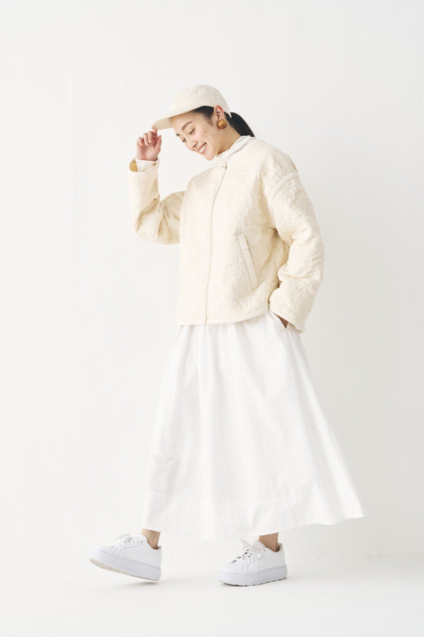 PRISTINE(プリスティン)｜フラワーキルトキャップ/ナチュラル の通販