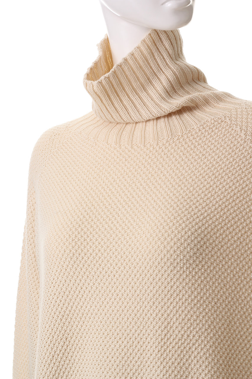 【美品】プリスティン（PRISTINE）鹿の子ビッグタートルセーター PRISTINE(プリスティン)｜鹿の子ビッグタートルセーター/ナチュラル の