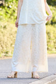 木蓮ボーラー刺繍パンツ