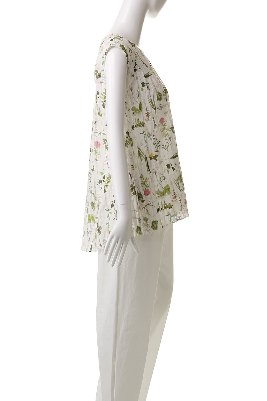 PRISTINE(プリスティン)｜Roots PT ノースリーブブラウス/ホワイト の