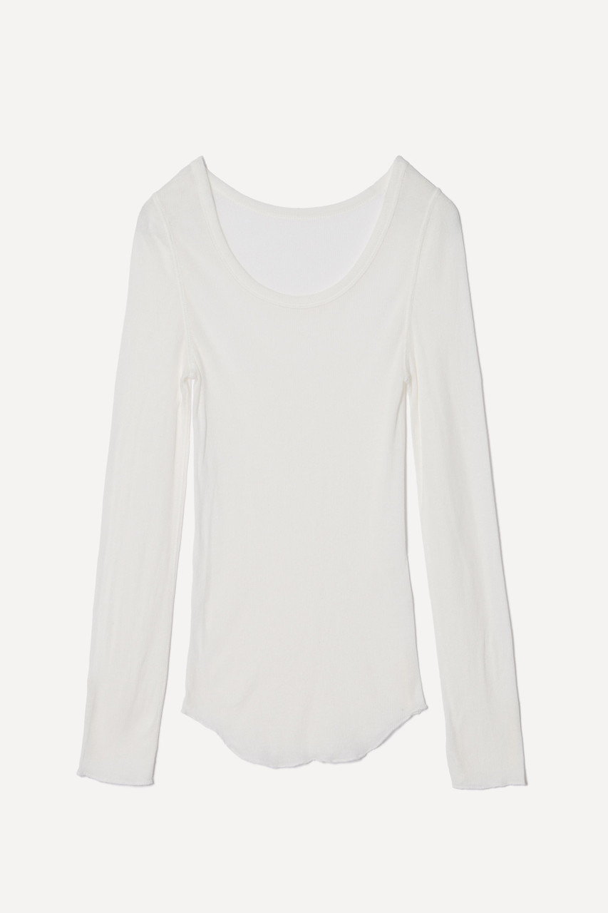 プリスティン/PRISTINEのフロストテレコ長袖PO(ホワイト/444031)