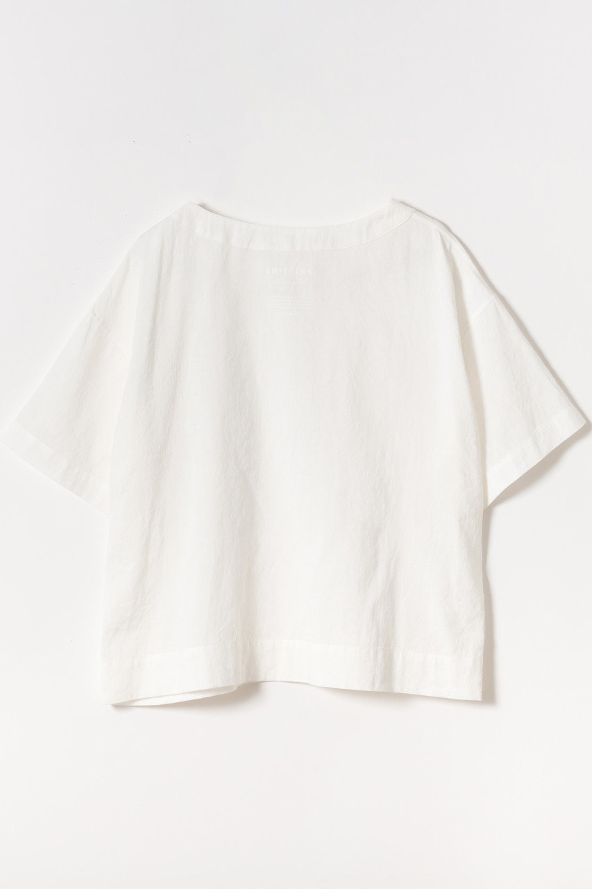 PRISTINE C/L平5分袖PO (ホワイト, M) プリスティン ELLE SHOP PRISTINE C/L平5分袖PO (ホワイト, M) プリスティン ELLE SHOP