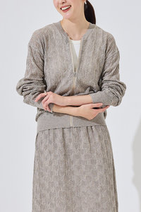 PRISTINE(プリスティン)｜爽ヤクレーシーニットベスト/グレー の通販