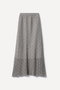 爽ヤクレーシーニットスカート プリスティン/PRISTINE グレー