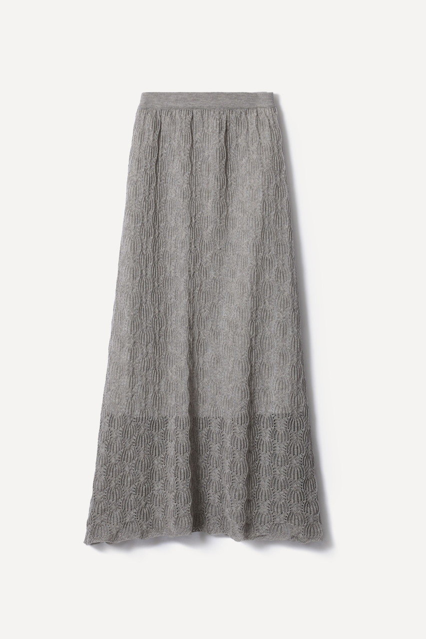 爽ヤクレーシーニットスカート