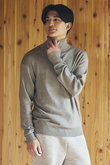 【MEN】フォレストグレイタートルセーター