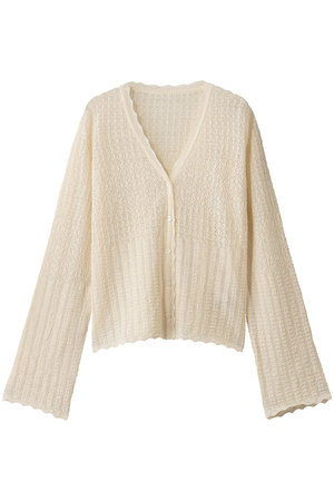 プリスティン/PRISTINEのアルパカレーシーニットカーディガン(110300/110303)