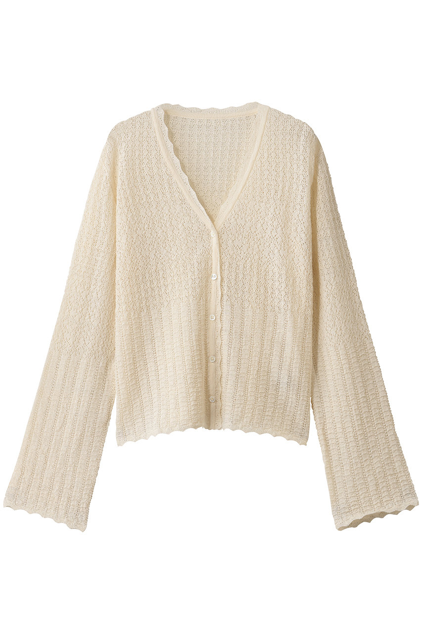 プリスティン/PRISTINEのアルパカレーシーニットカーディガン(ナチュラル/415627)