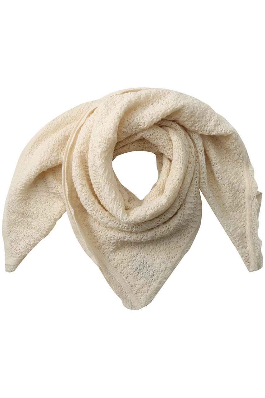 プリスティン/PRISTINEのアルパカレーシーニットスカーフ(ナチュラル/465545)