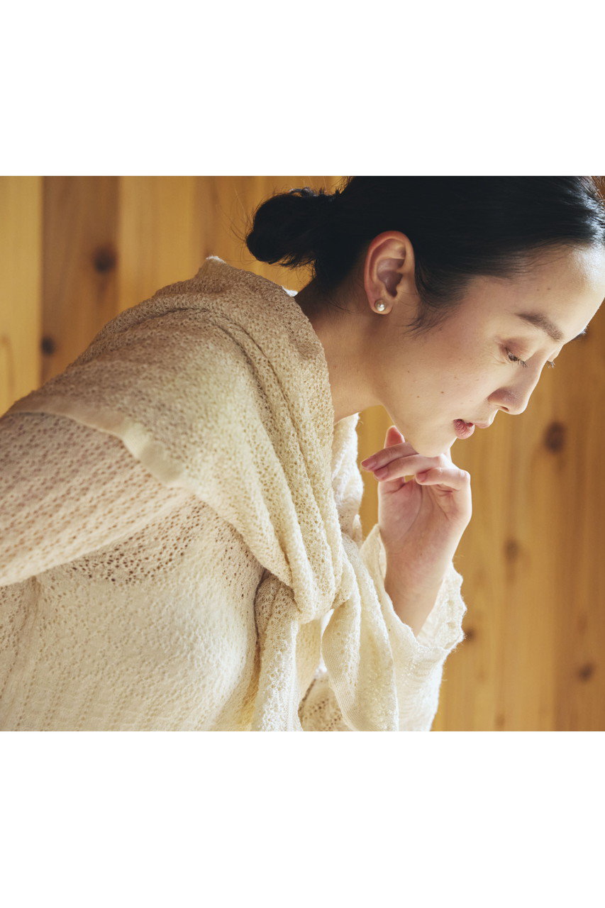 未使用☆プリスティン 和紙コットンシルク透かし編みPO ニット PRISTINE/プリスティン｜うっとりするような美しい透かし編み ベストと