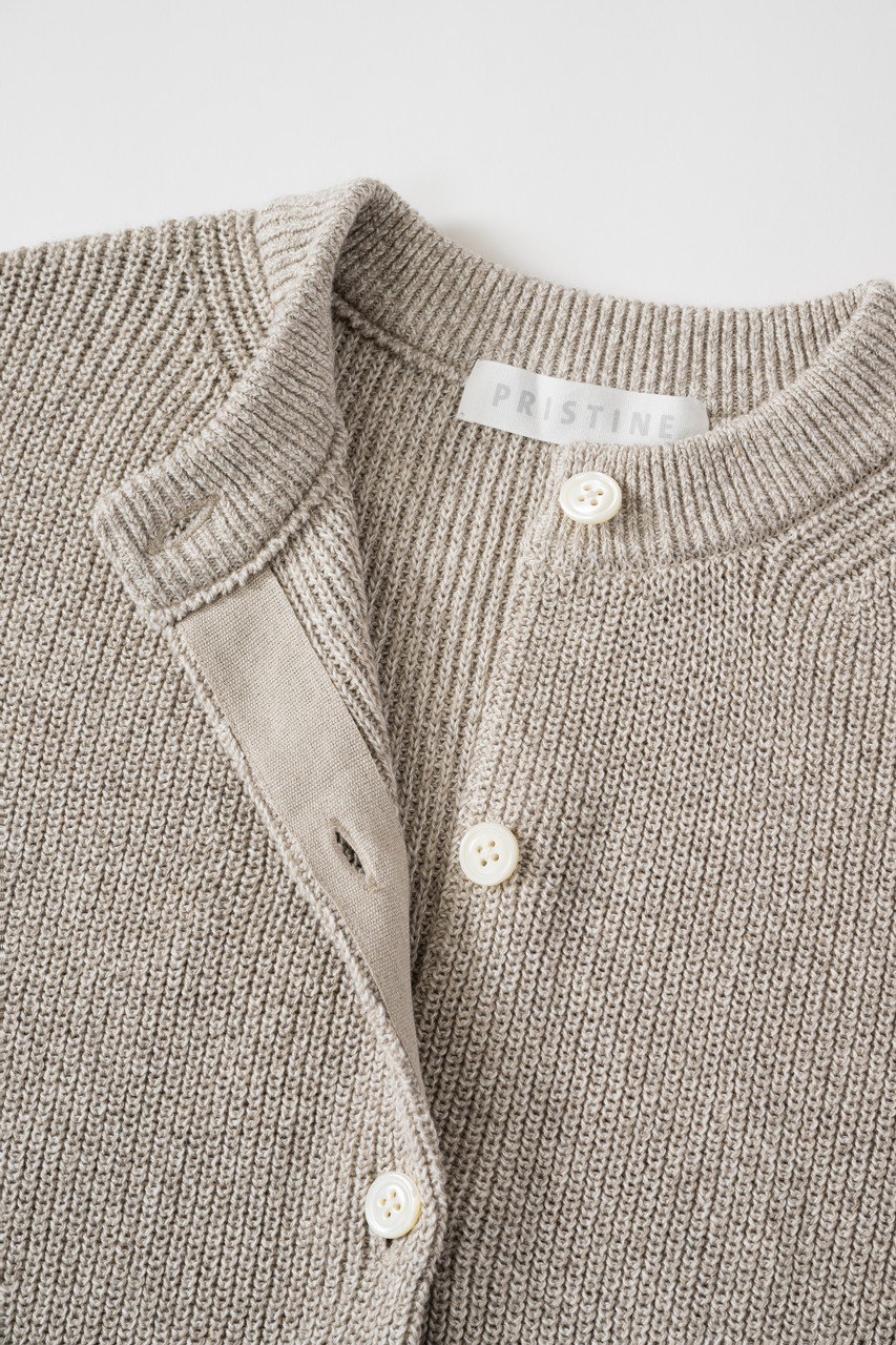 PRISTINE プリスティン ヤクレーシーニット カーディガン 透かし編み M ヤク透かし編みカーディガン / オーガニックコットン – PRISTINE