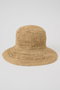 ラフィア透かし編みハット プリスティン/PRISTINE ナチュラル