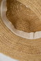 ラフィア透かし編みハット プリスティン/PRISTINE