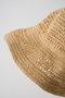 ラフィア透かし編みハット プリスティン/PRISTINE