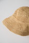 ラフィア透かし編みハット プリスティン/PRISTINE