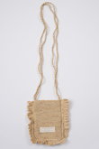 ラフィアミニショルダーバッグ プリスティン/PRISTINE