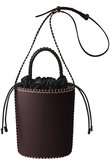 LOUELA インバッグ付きバケツショルダーバッグ