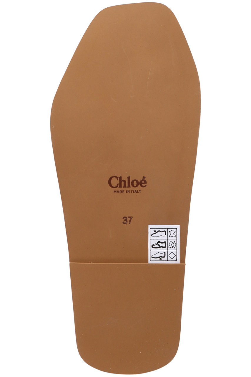 Chloe WOODYフラットサンダル 白37サイズ - 靴