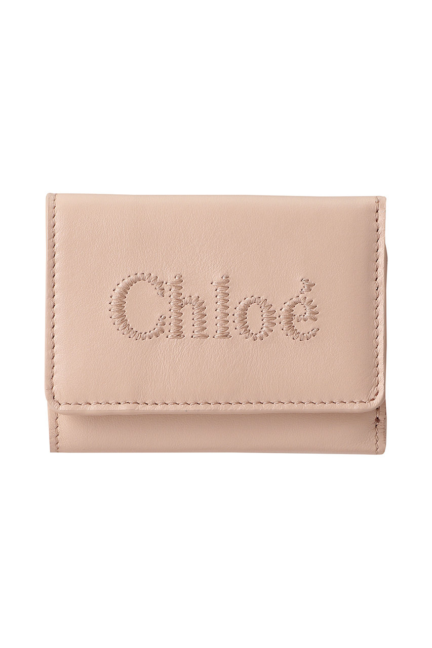Chloe CHLOE SENSE 三つ折りミニ財布 (セメントピンク, F) クロエ ELLE SHOP