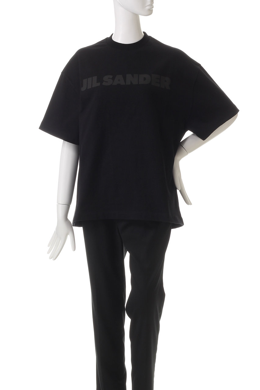 JIL SANDER(ジル サンダー)｜LOGO ON TONE Tシャツ/ブラック の通販